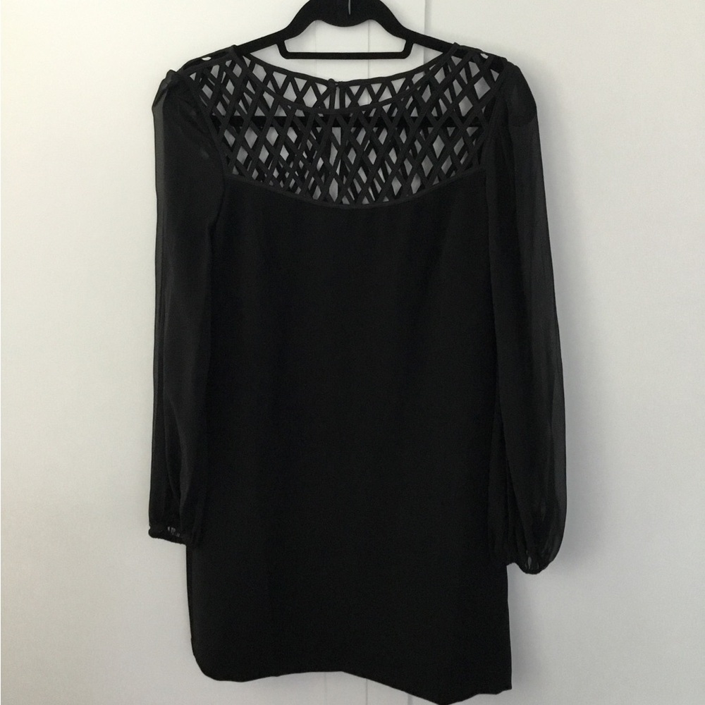 (2) N - White House Black Market Black Dress Size 8